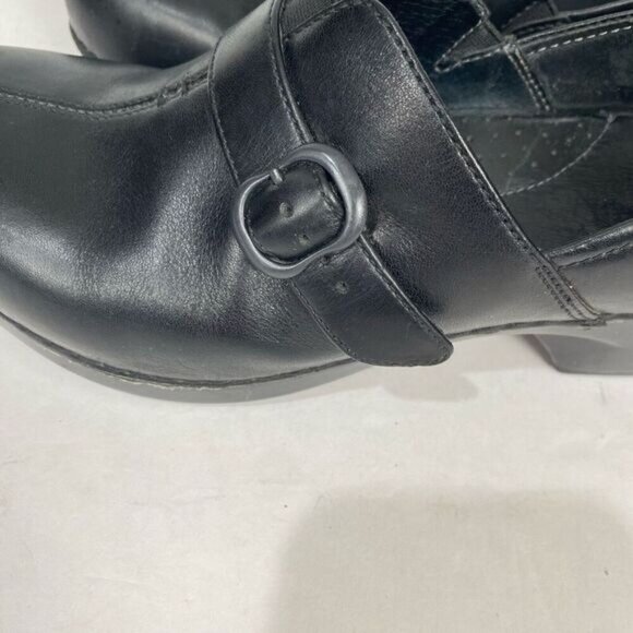 DANSKO Tamera black Leather Buckle Clogs Slip On Work Shoes Size EU 40/ US 9.5 - Picture 14 of 15